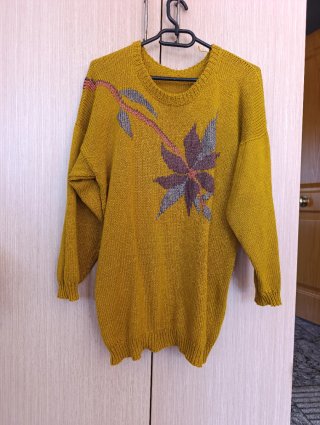 Jersey Mostaza de Algodón Talla 44