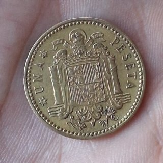 Moneda 1 Peseta 1947 *52 Franco