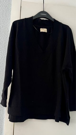 Sudadera Oversize Negra Pull&Bear
