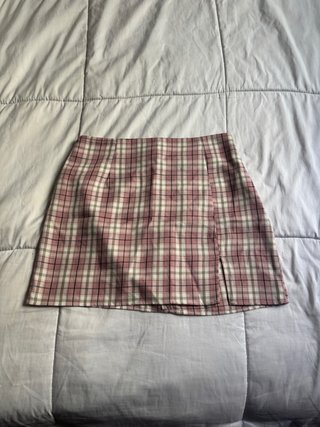 Falda corta de cuadros