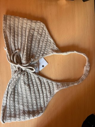 Top de punto Zara beige