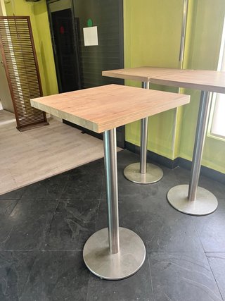 3 Mesas Altas de Bar 60x60