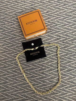 Cadena KITNOOK Acero Baño Oro 14K