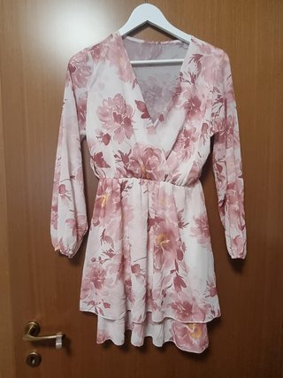 mini abito a fiori in tessuto leggero / chiffon
