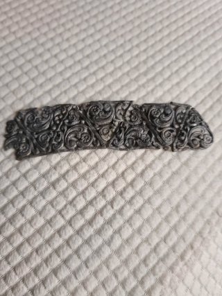 Peineta de plata.