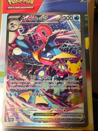 Carta Pokémon Greninja ex 148/128 30 Aniversario