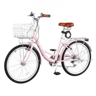 Women Bike, 61cm Beach Cruiser Bike, 7-Speed Adult