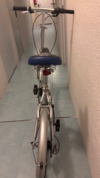 Bicicleta Plegable Plateada
