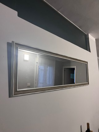 Espejo Rectangular con Marco de Madera