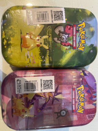 2 Scatole Gioco Carte Collezionabili Pokémon