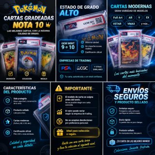 Mystery Pack Cartas Pokémon Gradeadas