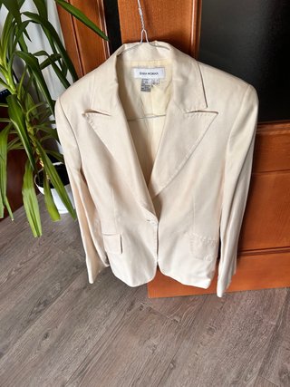 Chaqueta Zara Woman Beige Talla S