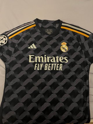 Camiseta Real Madrid Adidas Negra Talla XXL