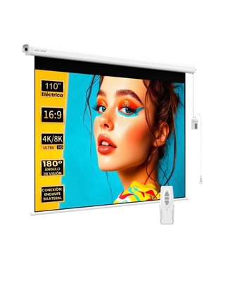 Pantalla de Proyector Eléctrica 110 Pulgadas 16:9