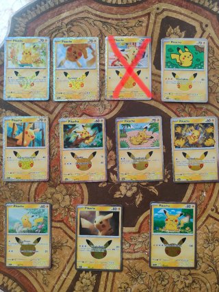 Cartas Pokémon Pikachu 30 Aniversario