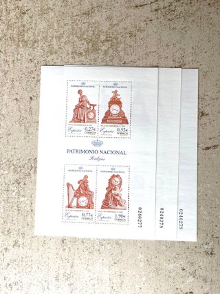 3 Blocs feuillets Espagne 2004 Patrimoine Horloger