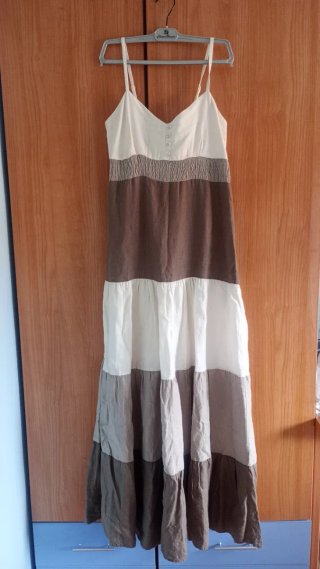Vestido largo de lino
