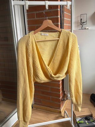 Jersey Crop Amarillo de Punto