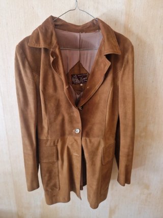 Blazer Venci de ante marrón