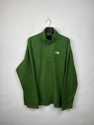 The North Face Green Full Zip Fleece Sweatshirt L