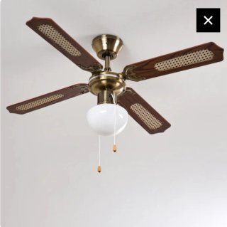 2 Ventiladores de techo clásicos