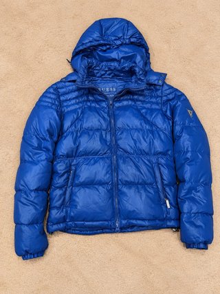 GUESS Chaqueta Mujer Azul Eléctrico Acolchada con