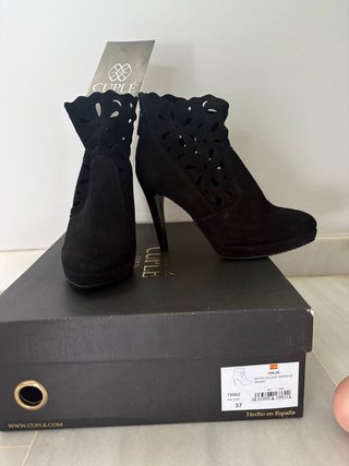 Botines Cuplé Negros Talla 37