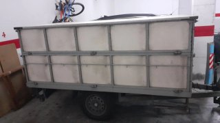 Remolque de carga + parada para mercadillo