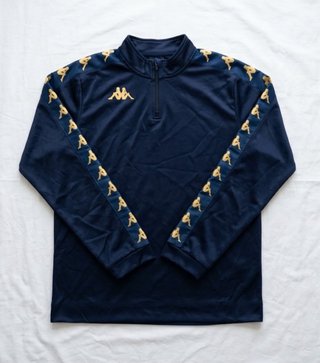 Sudadera Técnica Kappa Azul y Oro XL