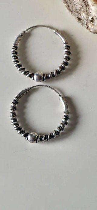 Pendientes aretes de plata vintage