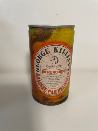 Lattina vintage George Killian's anni 70 vuota