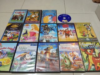 Lote di 14 Film per Bambini Disney in DVD