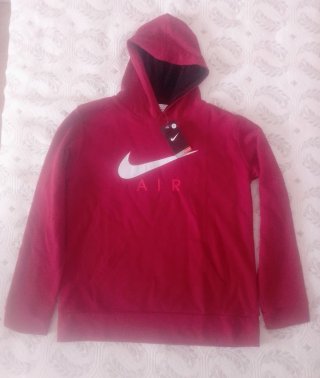 Sudadera Nike Air con capucha roja