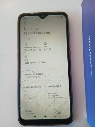 Xiaomi Redmi Note 7 Pro pantalla rota funcionando