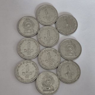 Lote de 10 Monedas de 1 Cent de Sri Lanka