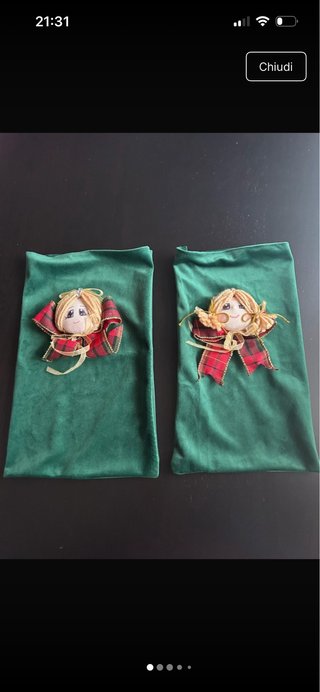 Set di 2 Sacchetti Natalizi