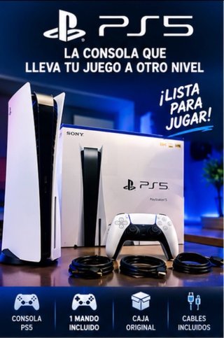 PlayStation 5 (PS5) con Mando y Caja Original