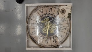 Reloj de Pared con Engranajes