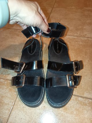 Sandalias Negras Bershka Talla 40