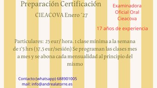 Preparación certificaciones valenciano 2027