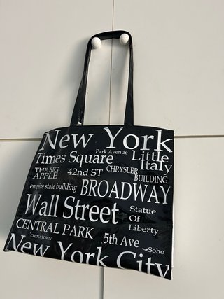 Bolsa Tote Negra New York