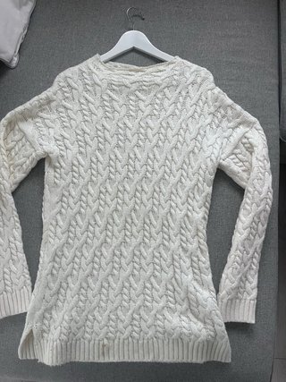 Jersey Largo de Punto Trenzado