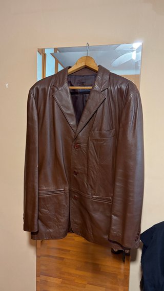 Chaqueta de Piel Marrón