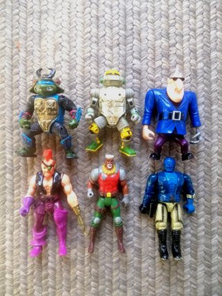 LOTE FIGURAS DE ACCIÓN AÑOS 90