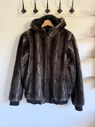 Chaqueta de Pelo Animal Print Talla L unisex