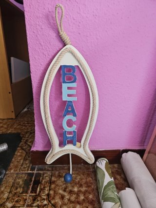 Percha decorativa de pared Beach
