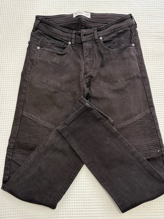 Jeans Biker Skinny Pull&Bear Gris