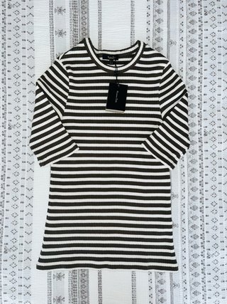 Jersey/camisteta canalé manga corta Massimo Dutti
