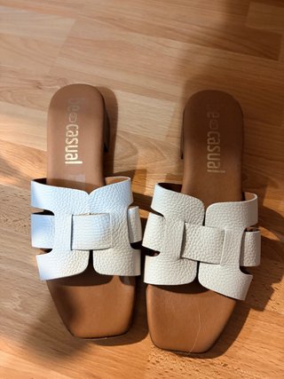 Sandalias be casual beiges