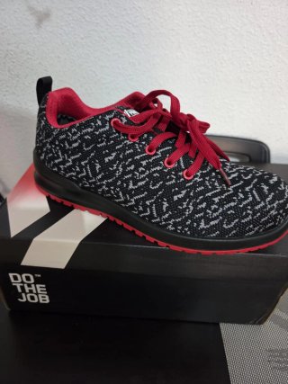 Zapatos de Seguridad Negro y Rojo